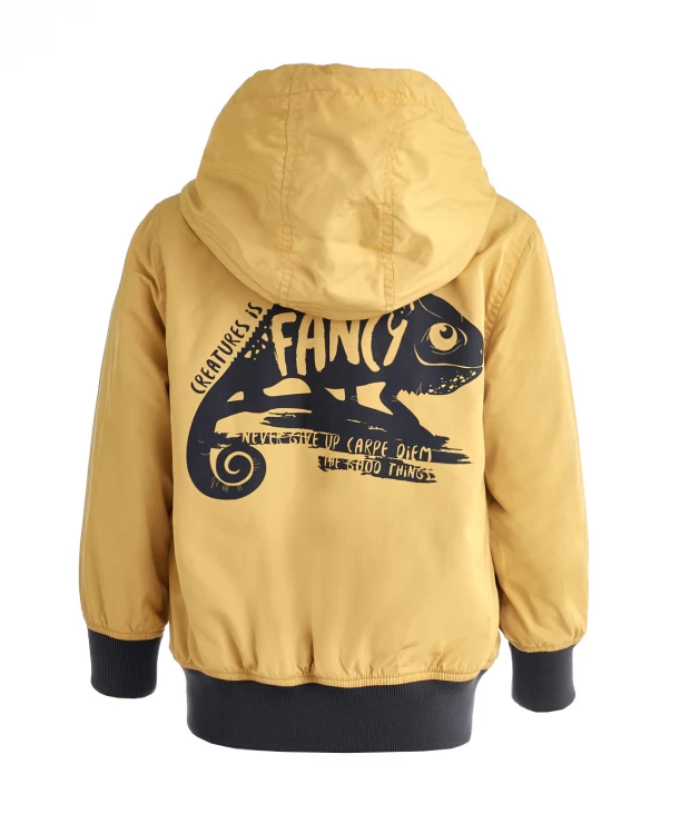 фото Охряная ветровка button blue (140)