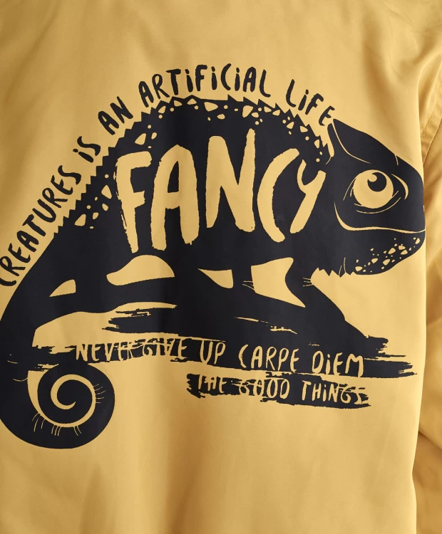 фото Охряная ветровка button blue (140)