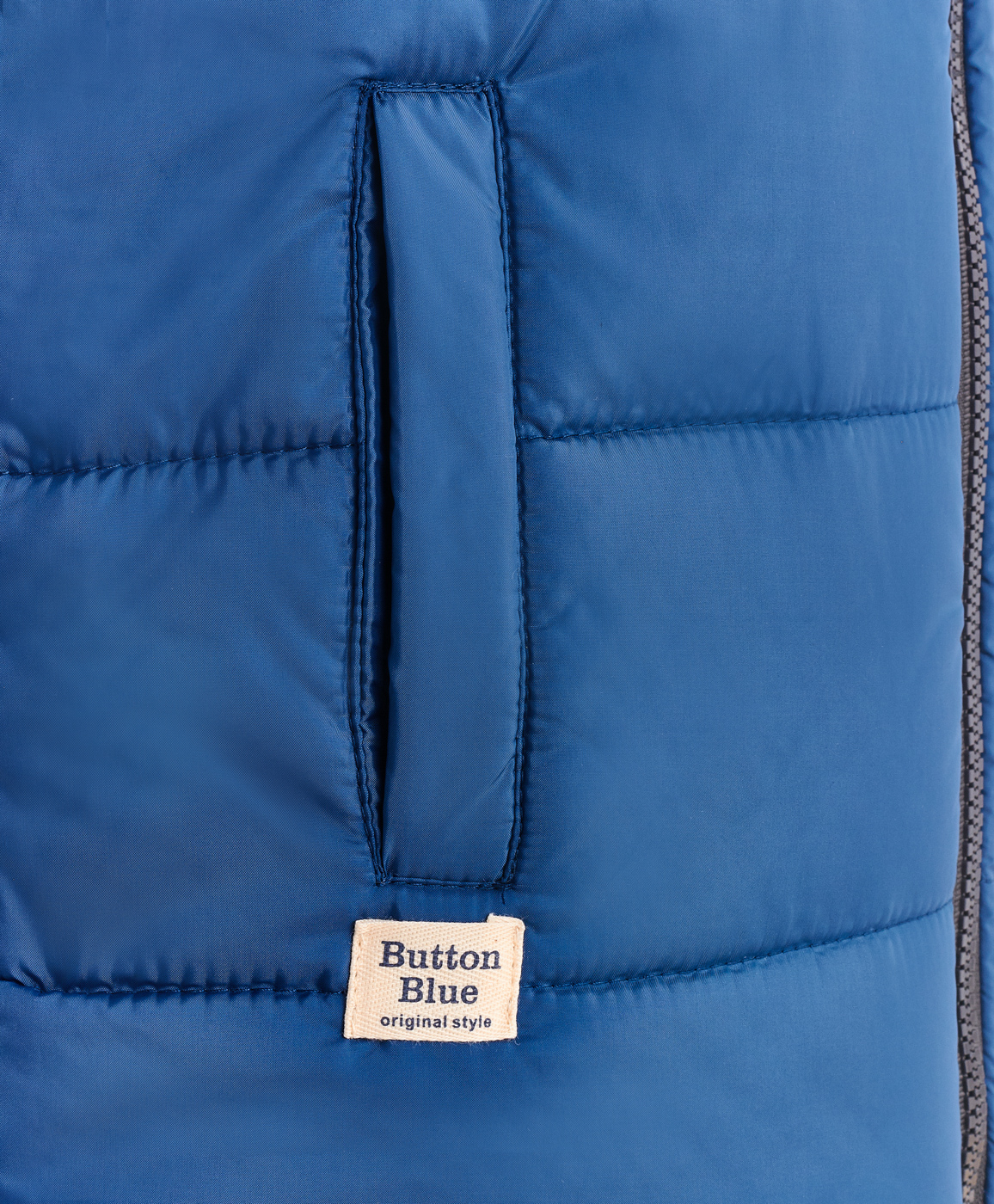 фото Синий жилет button blue