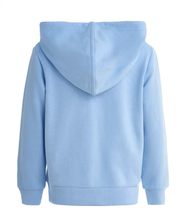 фото Голубая толстовка из футера button blue (140)