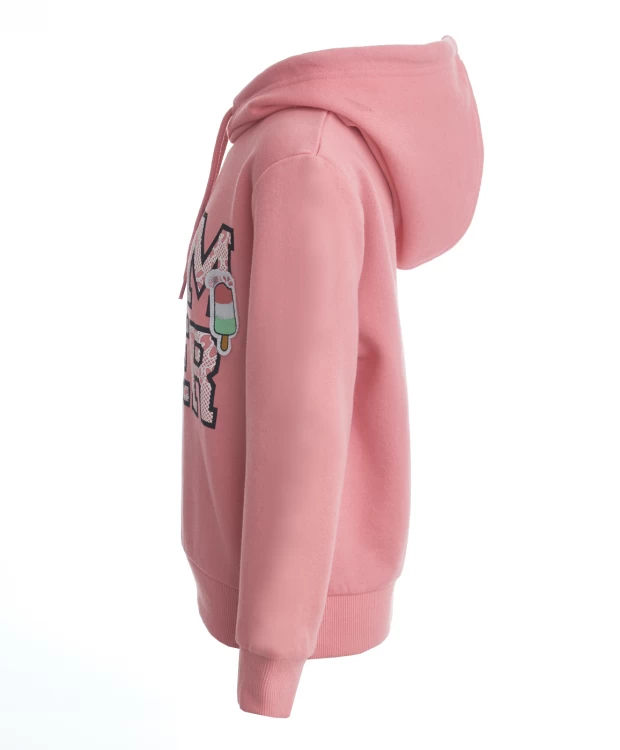 фото Розовая толстовка из футера button blue (122)