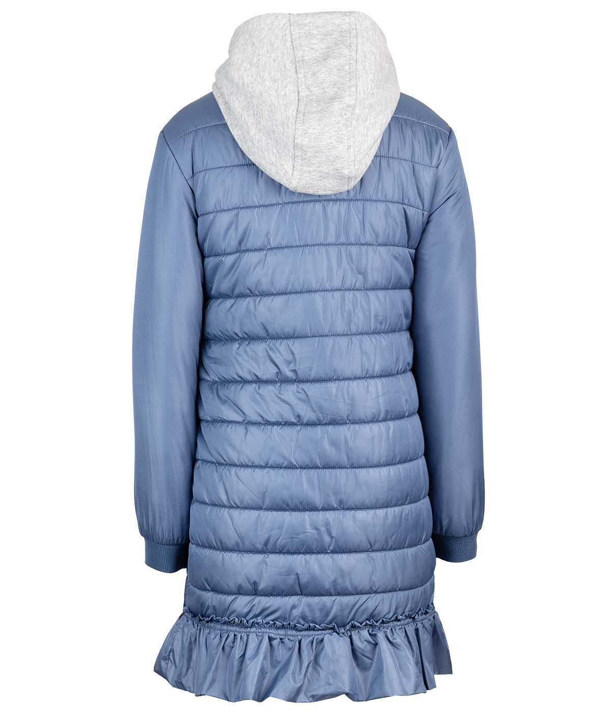 фото Синее демисезонное пальто button blue