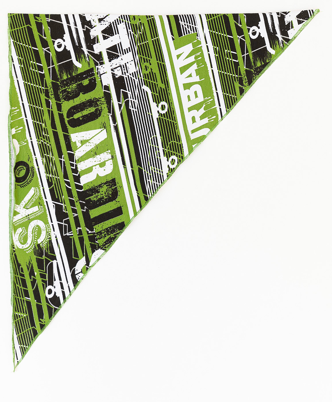 фото Зеленая бандана с принтом button blue