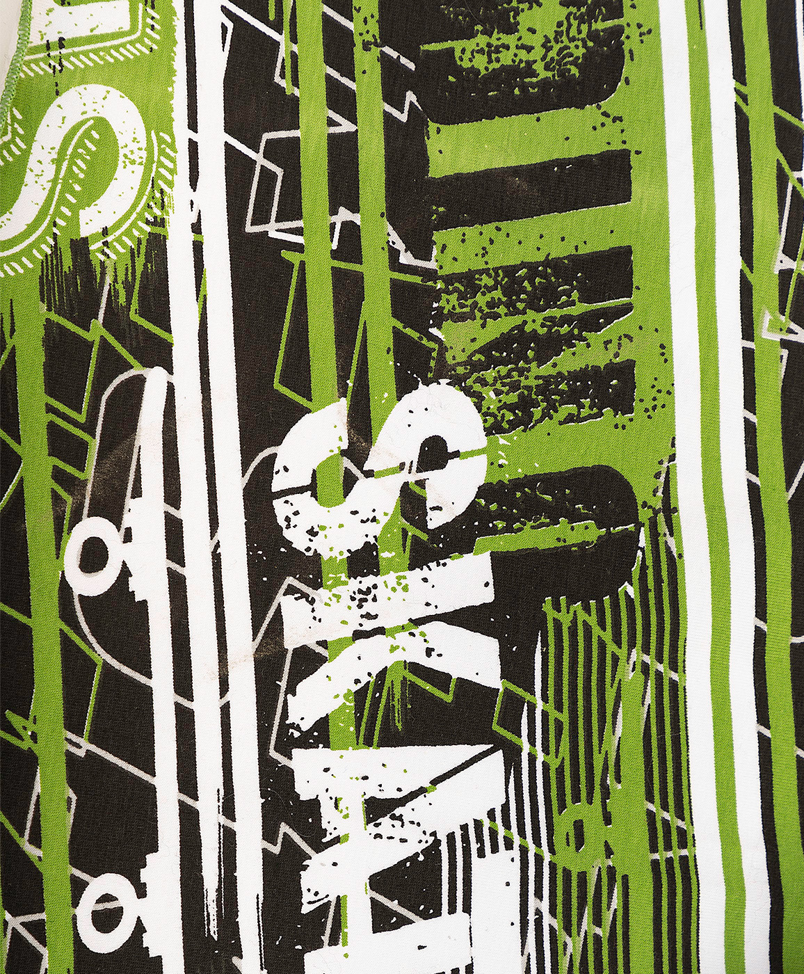 фото Зеленая бандана с принтом button blue