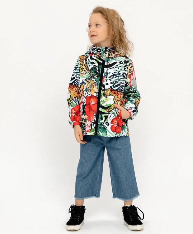 фото Ветровка active для девочки button blue (146)