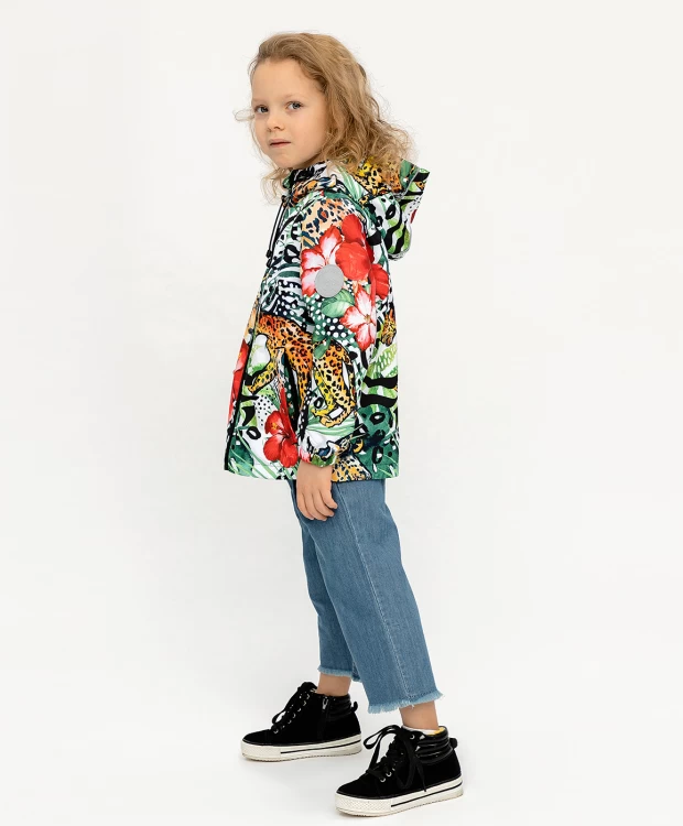 фото Ветровка active для девочки button blue (146)