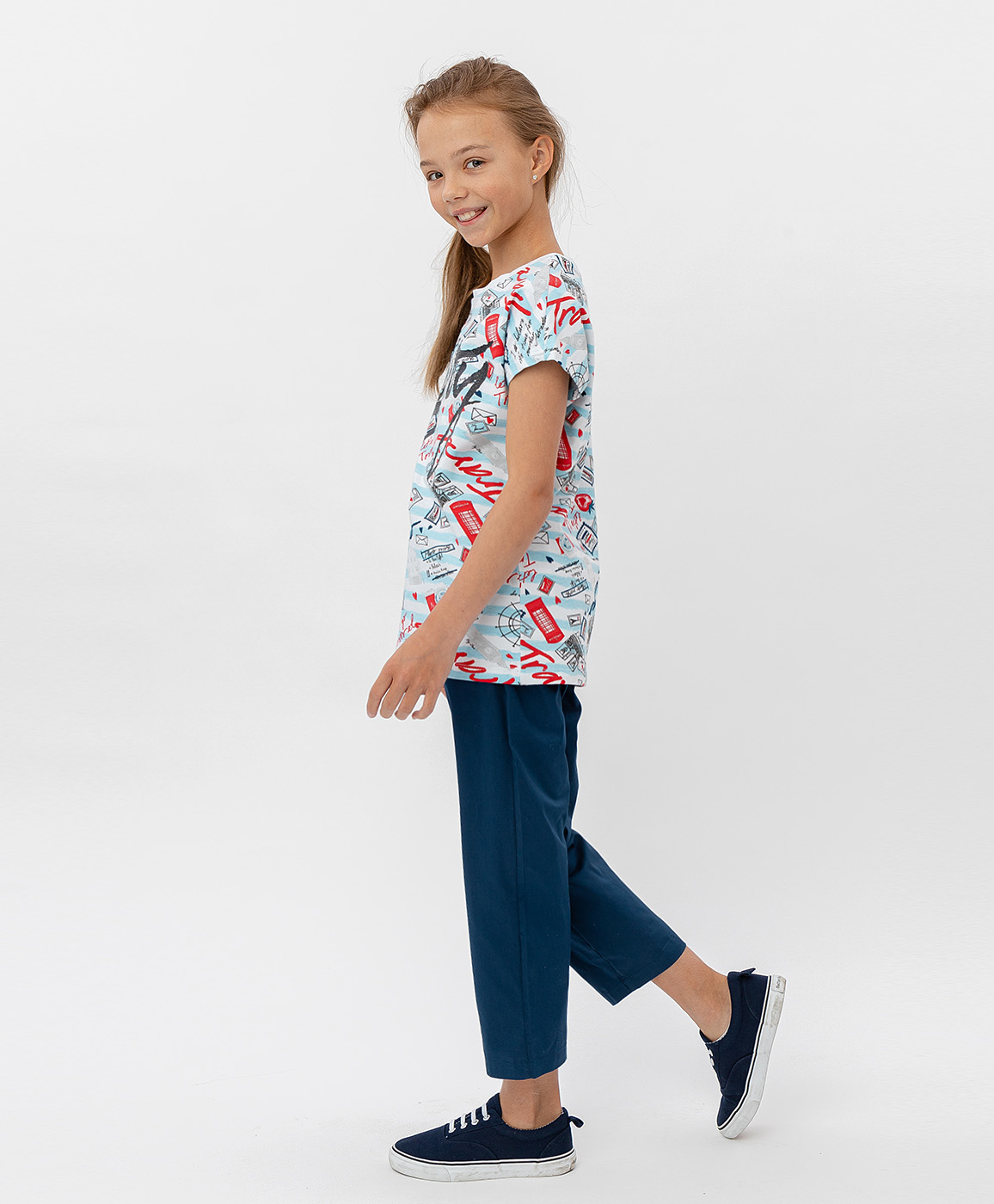 фото Футболка с коротким рукавом button blue