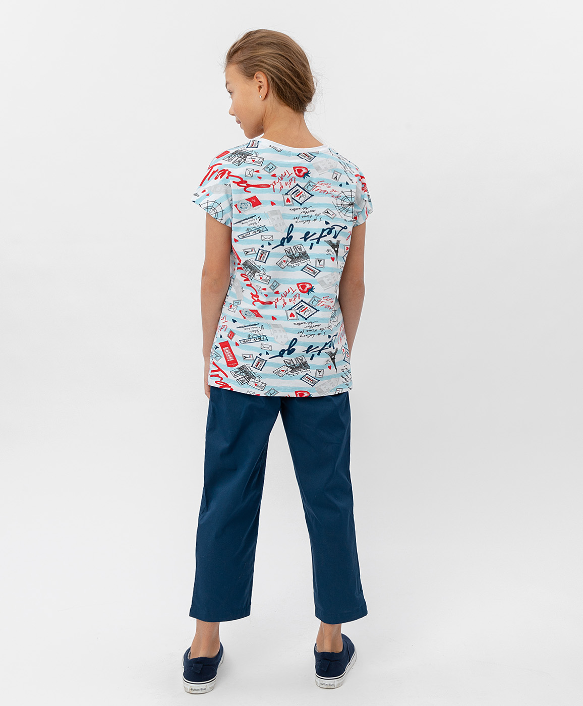 фото Футболка с коротким рукавом button blue