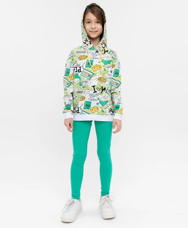 фото Толстовка с капюшоном button blue (104)