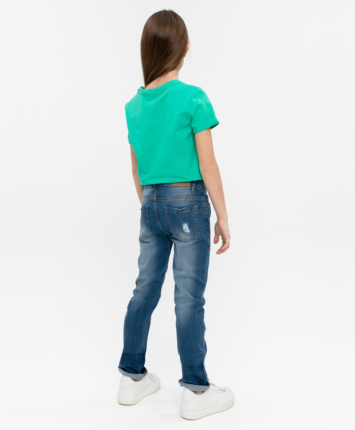 фото Джинсы slim fit button blue