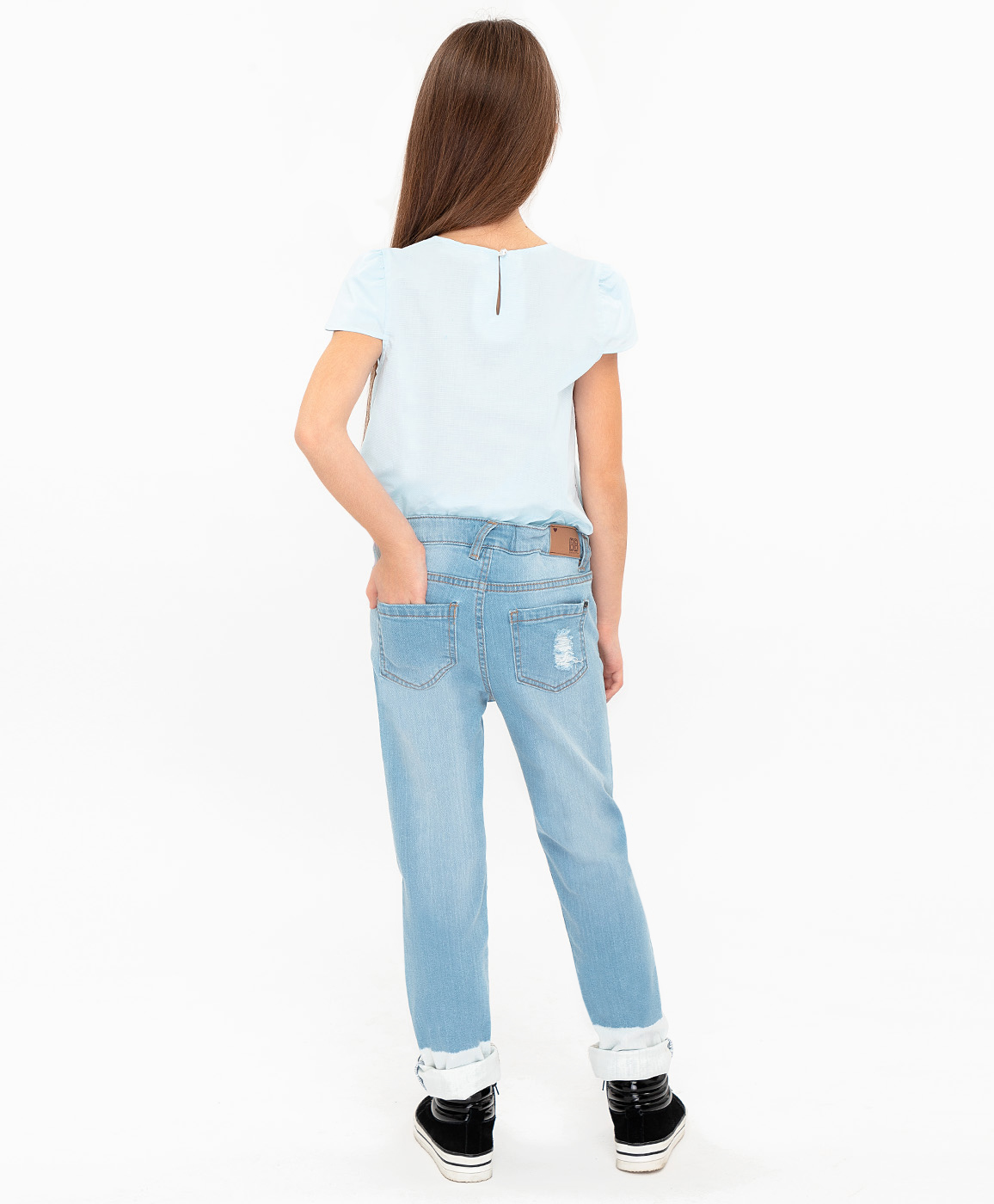 фото Джинсы slim fit button blue