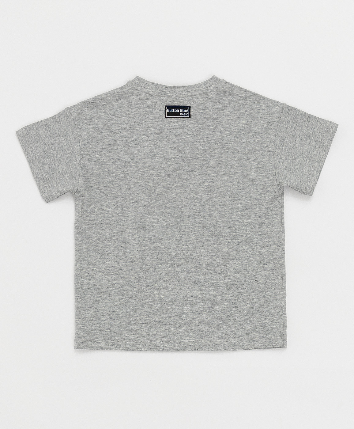 фото Серая футболка button blue
