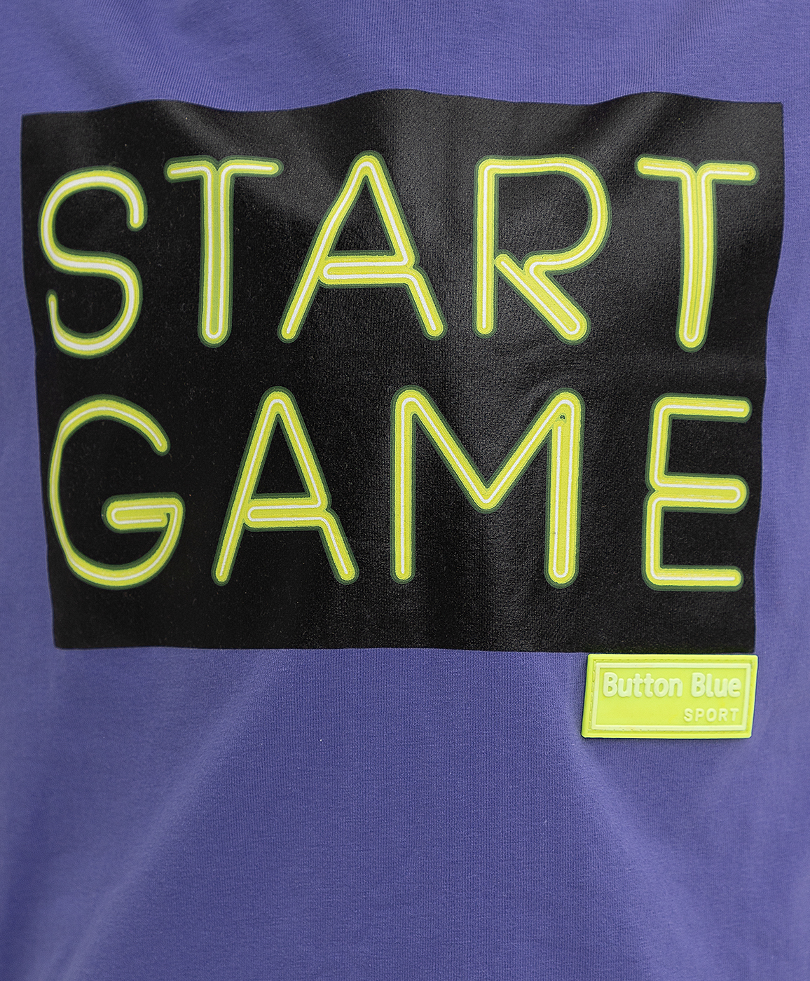 фото Фиолетовая футболка button blue