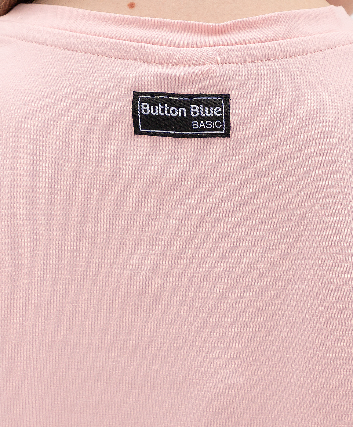фото Розовая футболка button blue