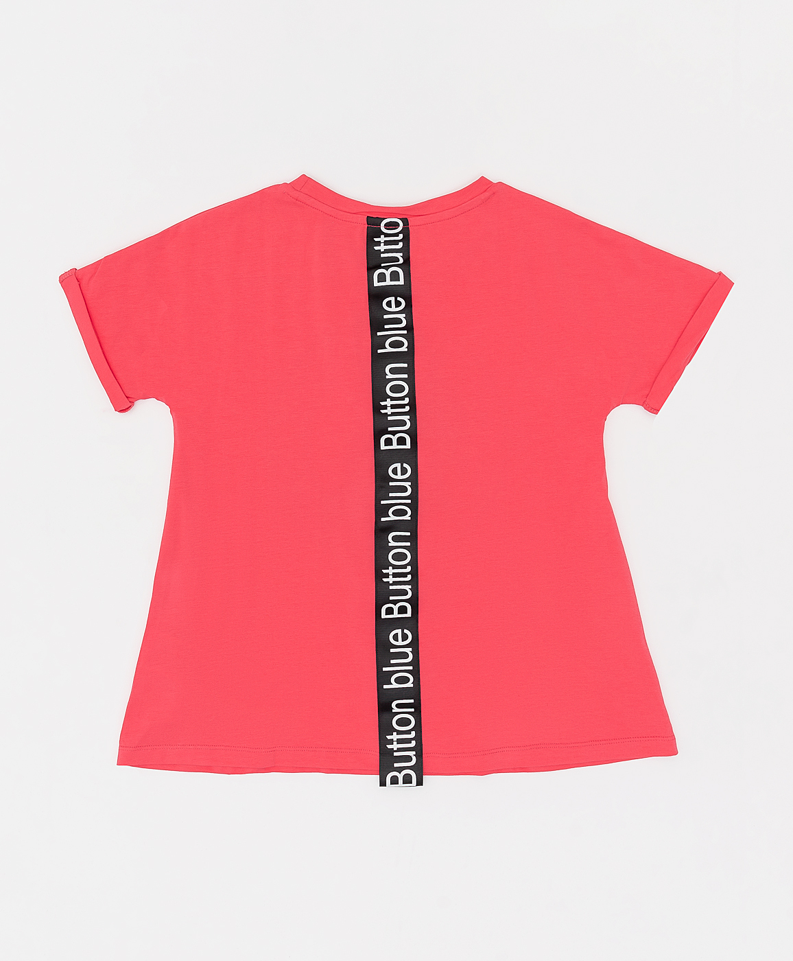 фото Футболка с принтом для девочки button blue