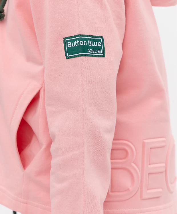 фото Розовая толстовка button blue (134)