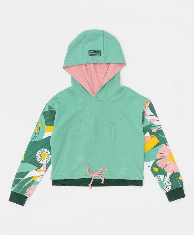 фото Зеленое худи button blue (146)