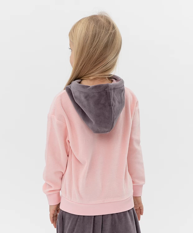 фото Розовое худи button blue (128)