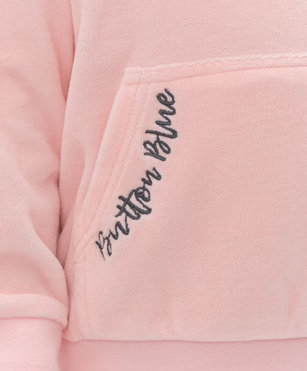 фото Розовое худи button blue (128)