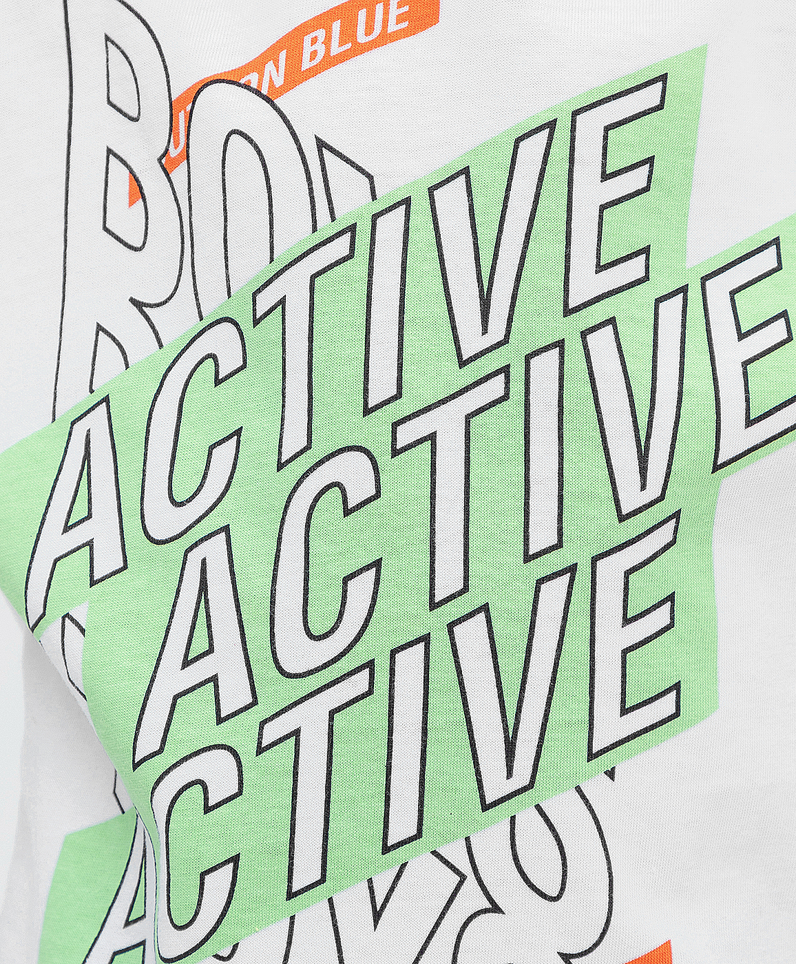 фото Футболка белая button blue