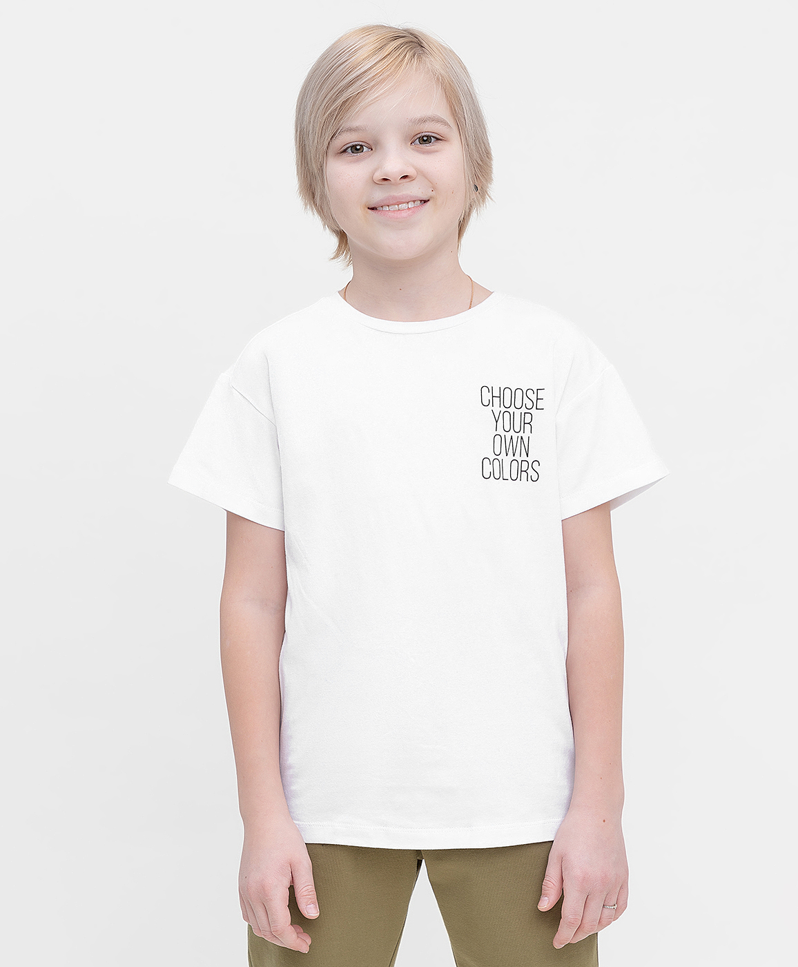 фото Футболка белая button blue