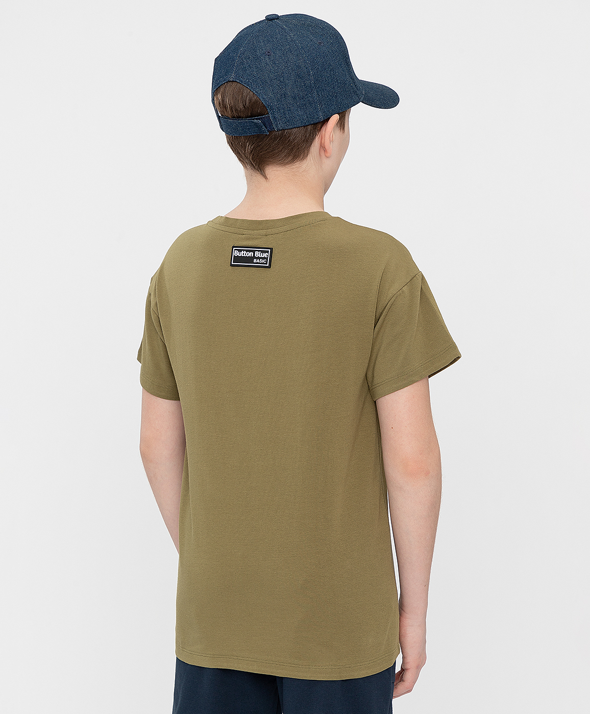 фото Футболка хаки button blue
