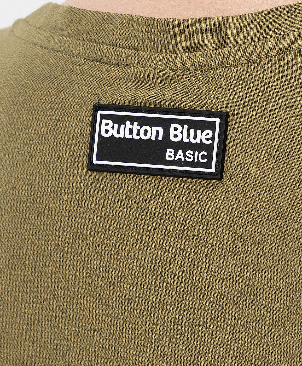 фото Футболка хаки button blue