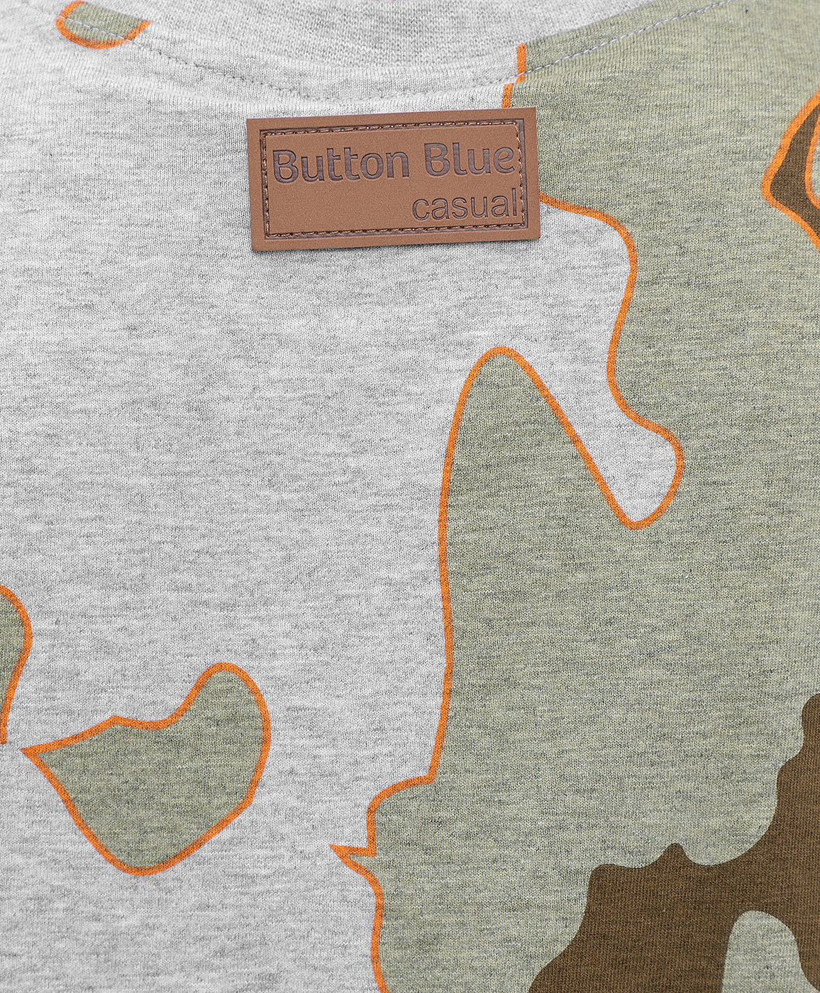 фото Футболка хаки button blue