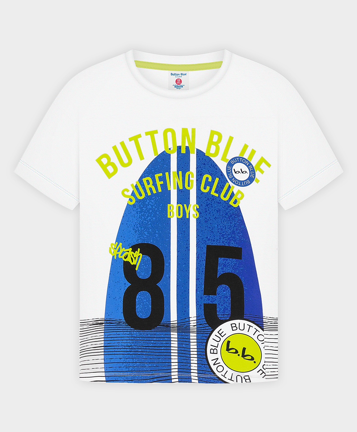 фото Футболка белая button blue