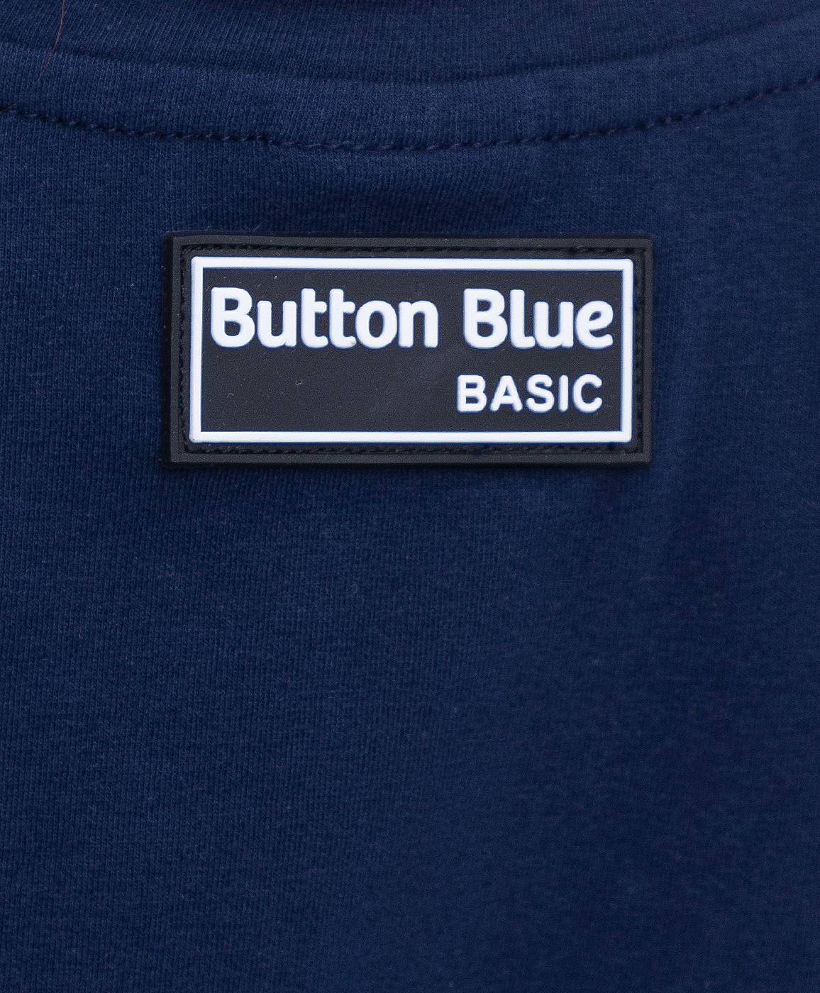 фото Футболка синяя button blue