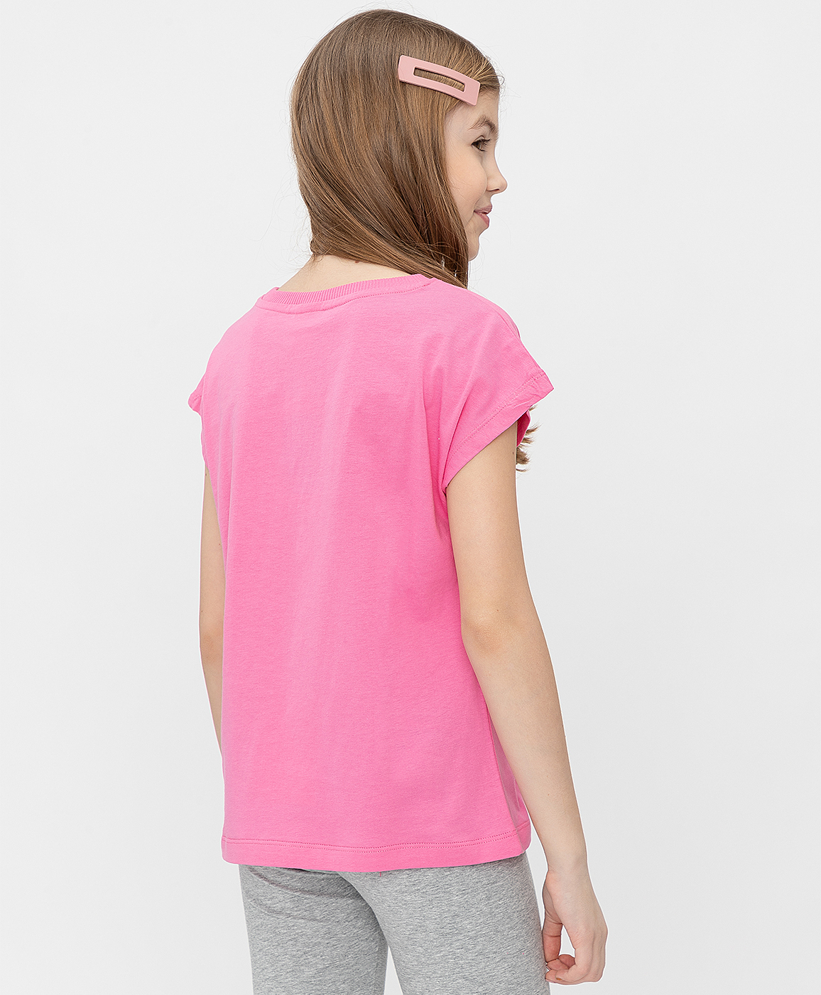 фото Футболка розовая button blue