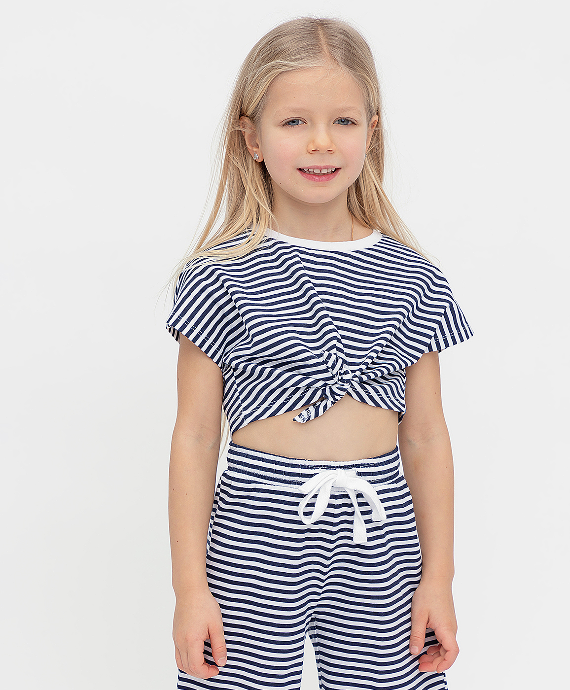 фото Футболка в полоску button blue