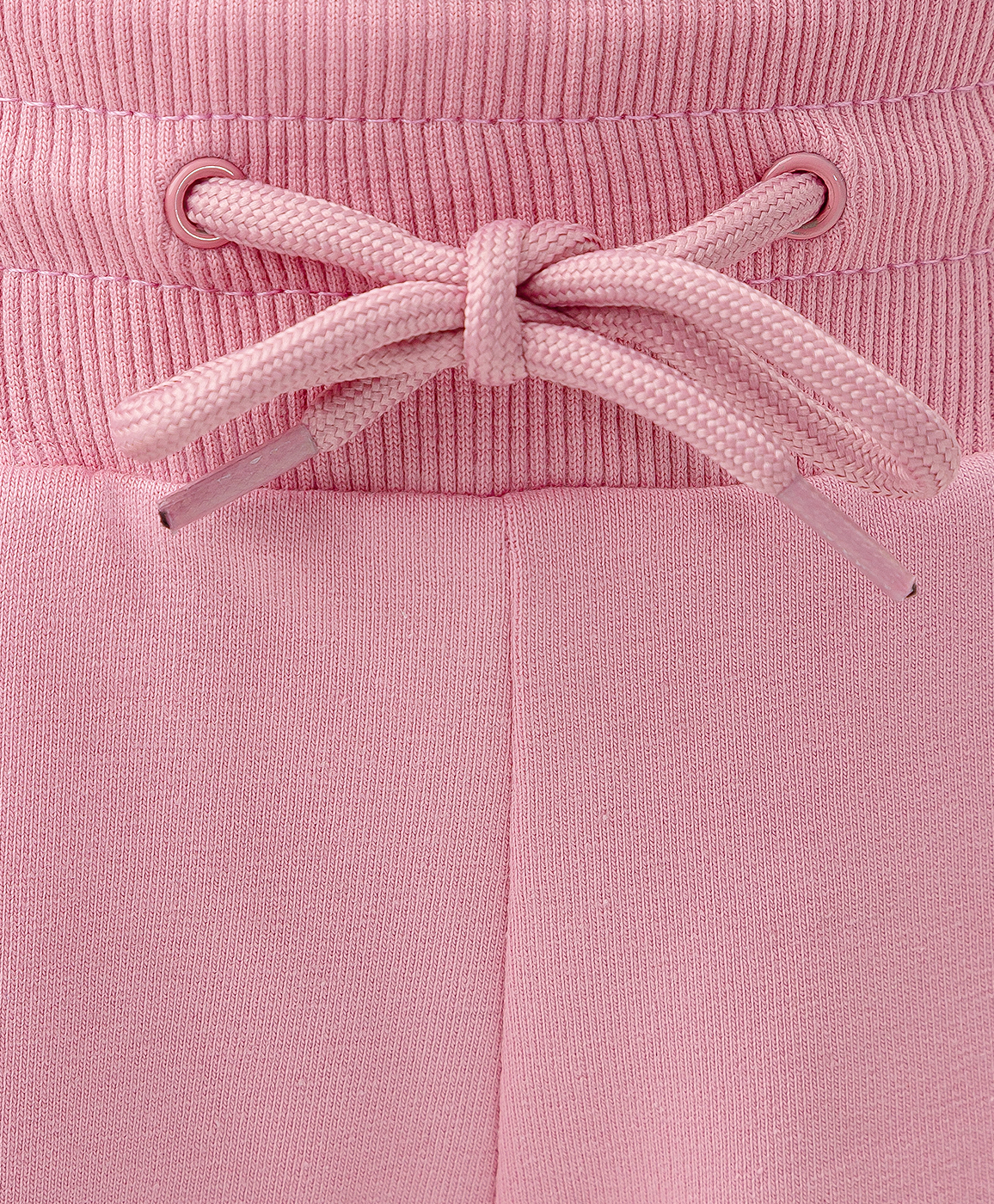 фото Шорты трикотажные с поясом на резинке розовые button blue