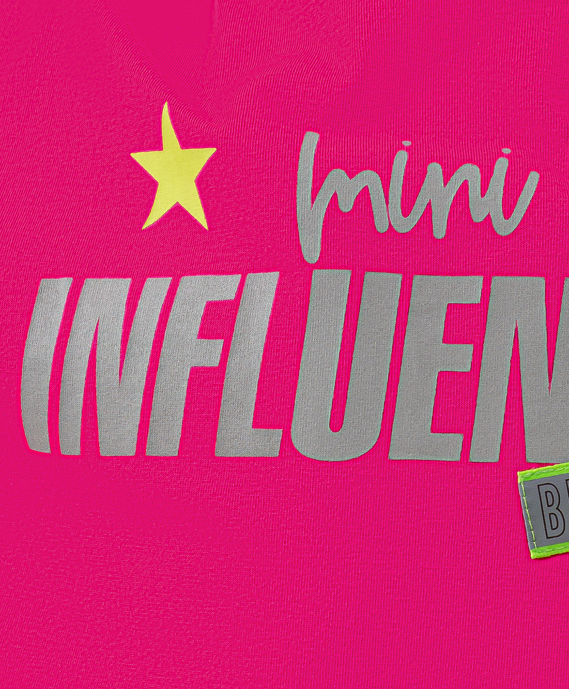 фото Футболка оверсайз с блестящим текстовым принтом розовая button blue