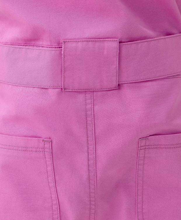фото Комбинезон джинсовый с поясом розовый button blue (110)