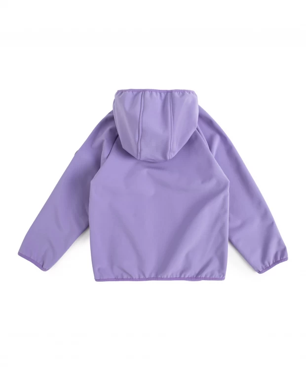 фото Ветровка с капюшоном фиолетовая для девочки button blue (152)