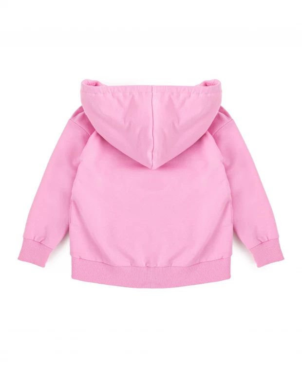 фото Худи оверсайз с капюшоном розовое для девочки button blue (122)