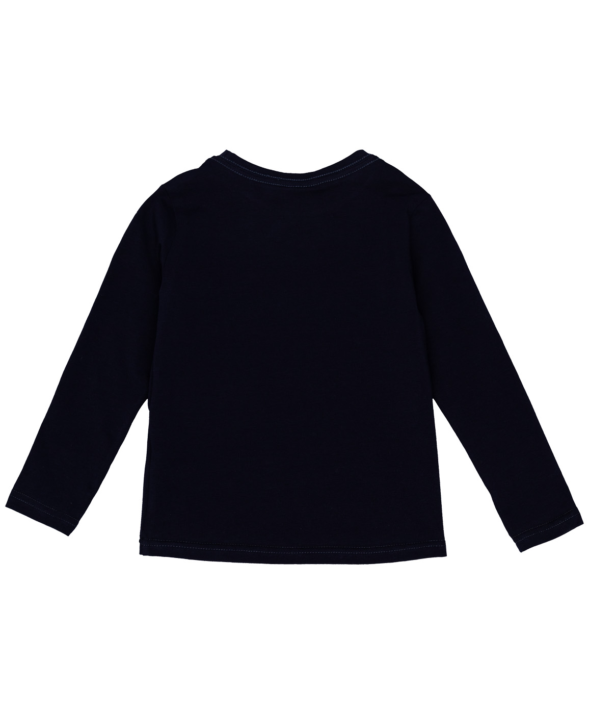 фото Синяя футболка с длинным рукавом button blue