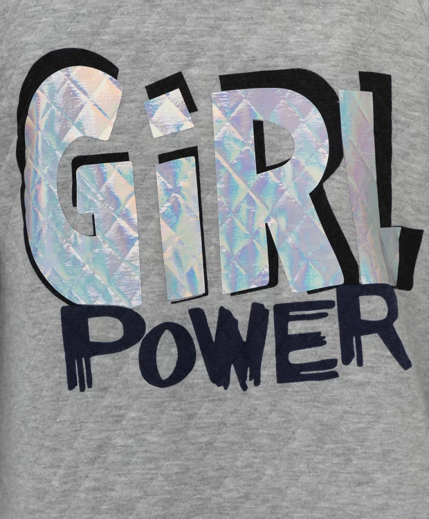 фото Серая стеганная толстовка button blue (146)