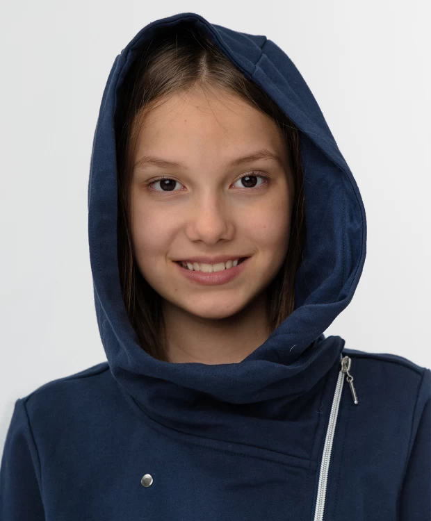 фото Темно-синяя толстовка button blue (140)