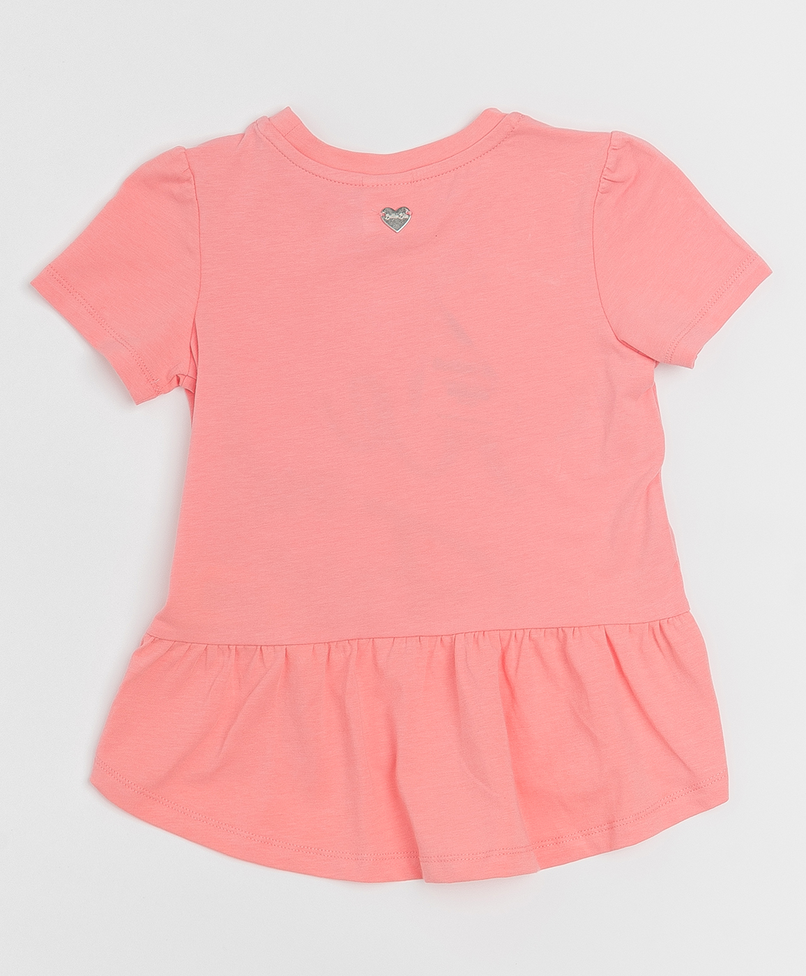 фото Розовая футболка с глиттером button blue