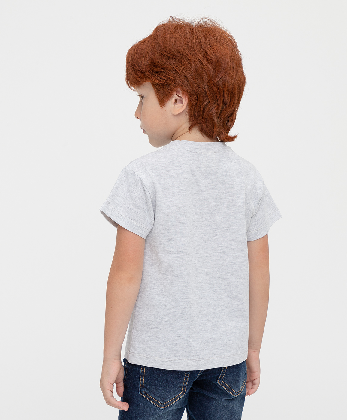 фото Футболка базовая серая button blue