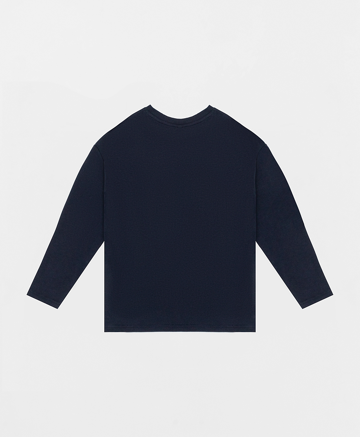 фото Футболка синяя с длинным рукавом button blue