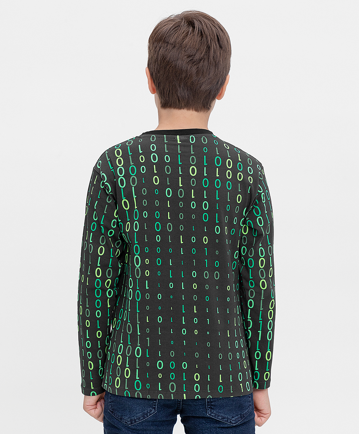 фото Футболка с длинным рукавом и патчем button blue