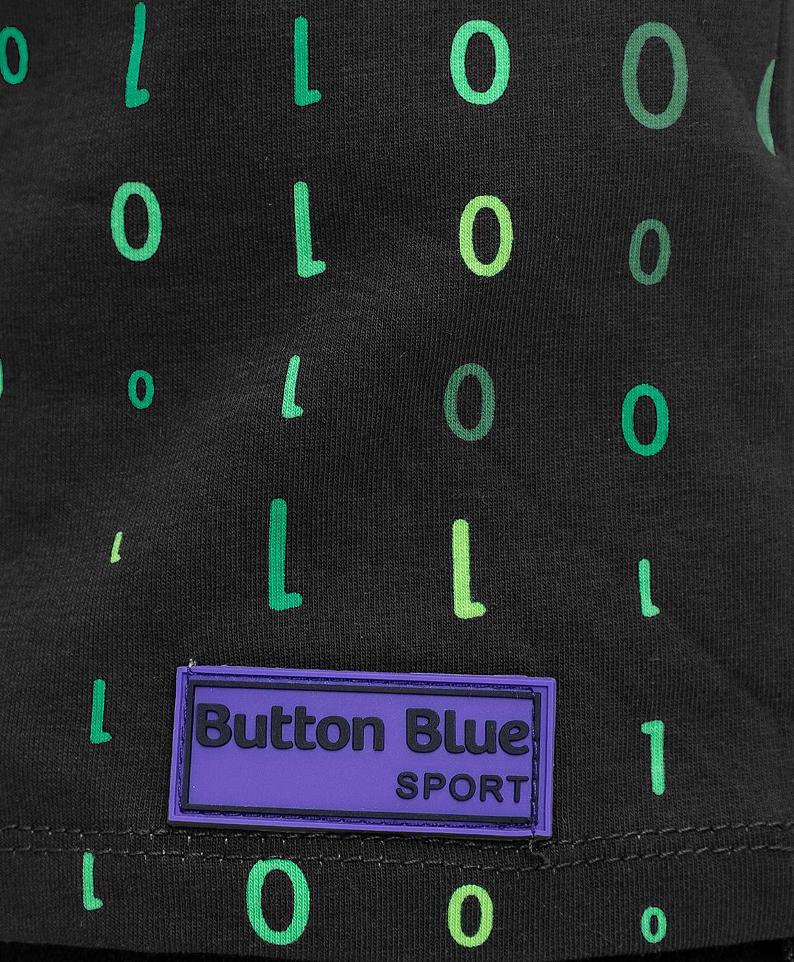 фото Футболка с длинным рукавом и патчем button blue