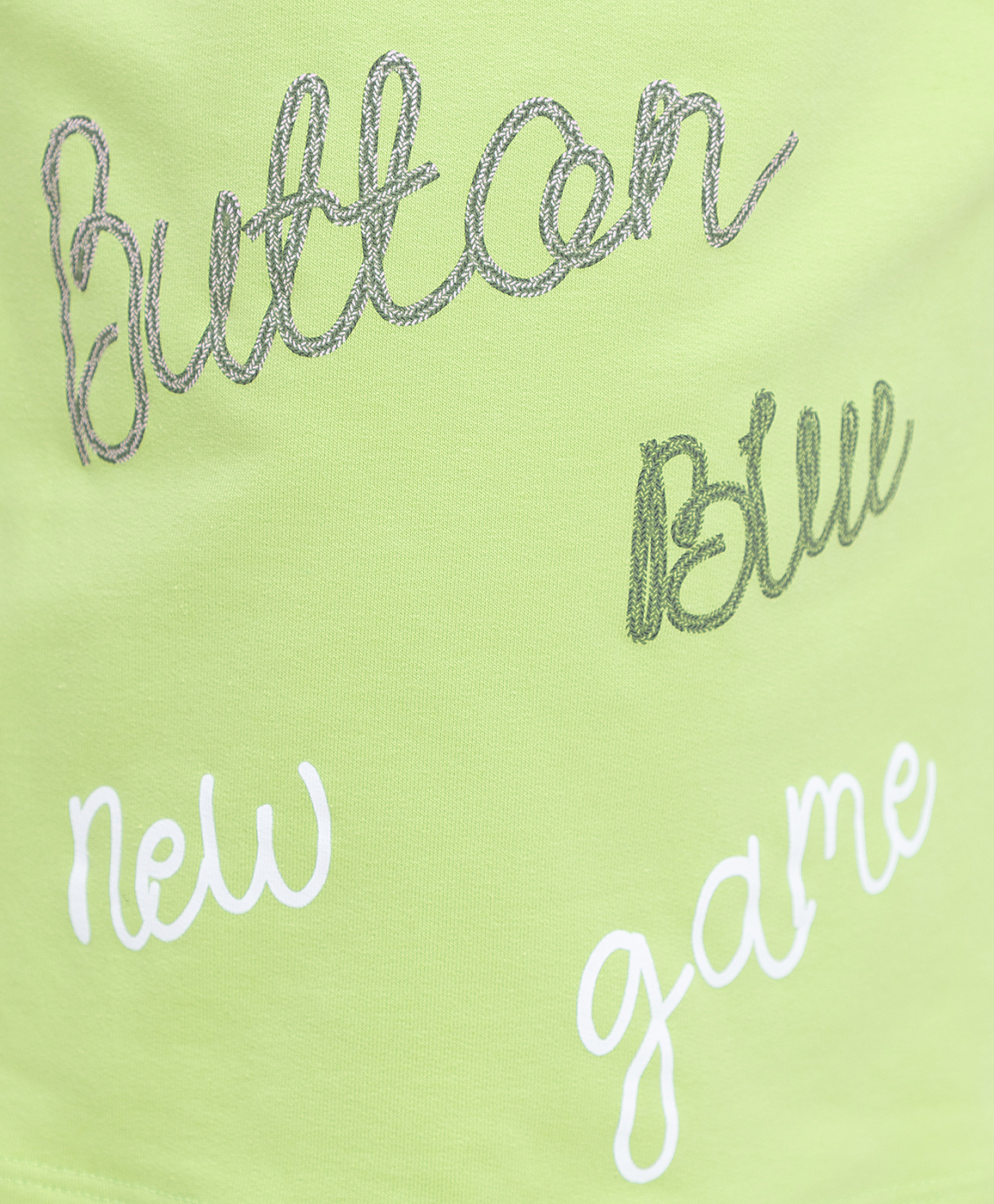 фото Футболка с длинным рукавом салатовая button blue