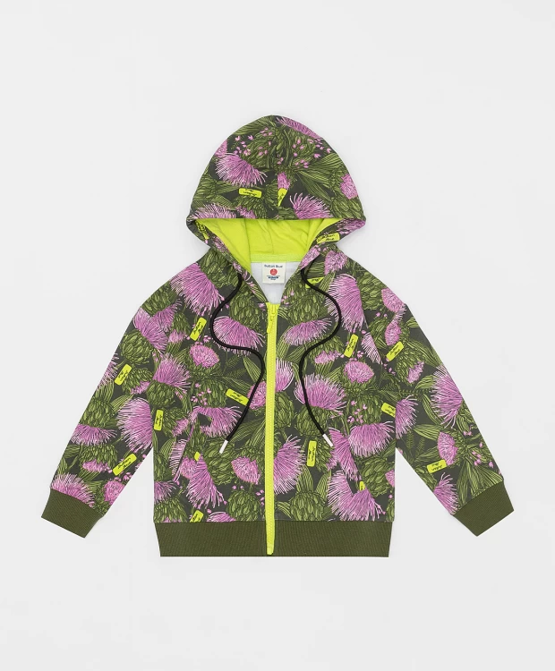 фото Толстовка на молнии с принтом button blue (104)