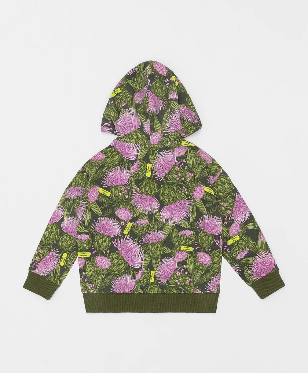 фото Толстовка на молнии с принтом button blue (104)