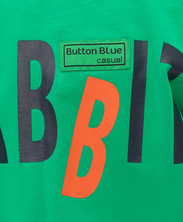 фото Толстовка на молнии зеленая button blue (104)