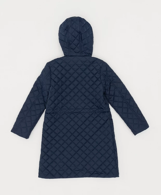 фото Пальто синее с капюшоном button blue (170)